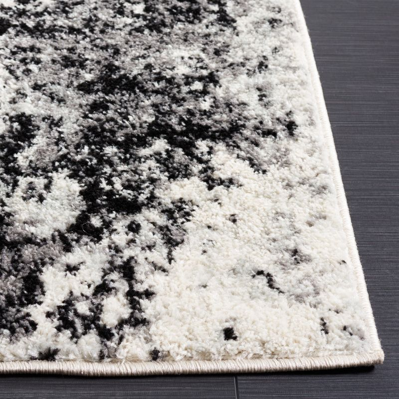 Tulum TUL284 Power Loomed Area Rug - Ivory/Black - 8'x10' - Safavieh.