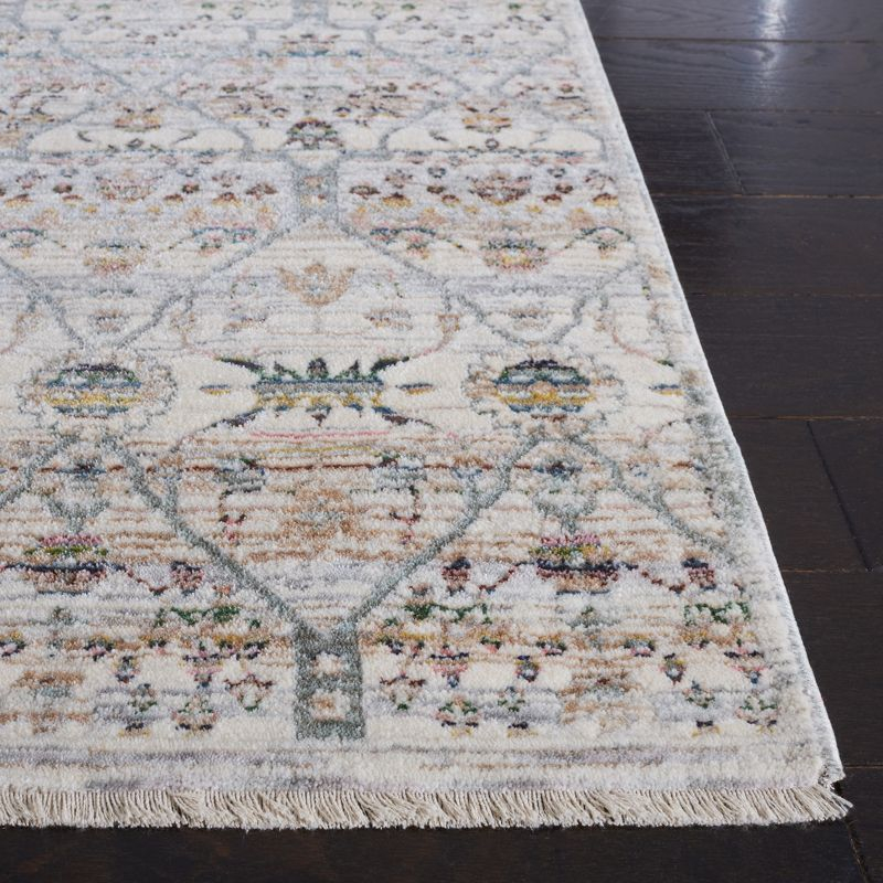 Princeton PRN911 Power Loomed Area Rug - Ivory/Blue - 6'7"x6'7" - Safavieh.