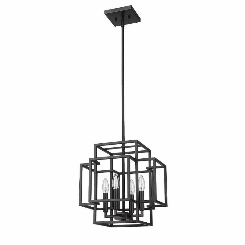 Z-Lite Titania 4 - Light Pendant in  Matte Black