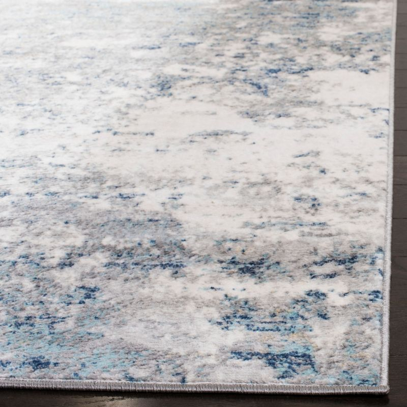 Brentwood BNT822 Power Loomed Area Rug - Light Grey/Blue - 8'x10' - Safavieh.