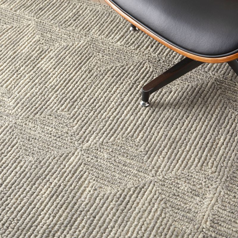 Nourison Vail Contemporary Indoor Area Rug Grey 3'9" x 5'9"