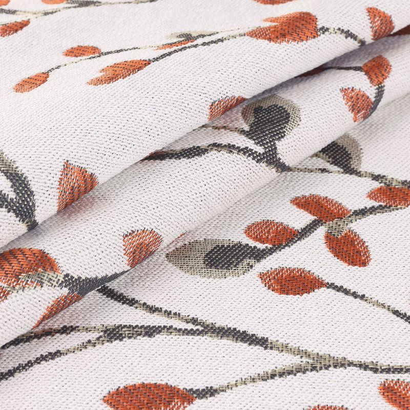 Unique Bargains Four Seasons Decoration Throw Floral Pattern Pillow Cases 2 Pcs Orange Flower 18" x 18"