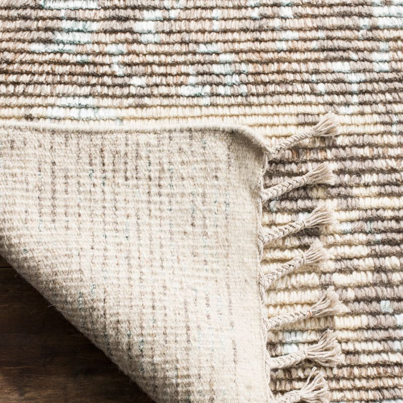 Kenya KNY114 Hand Knotted Area Rug - Beige/Silver - 8'x10' - Safavieh.