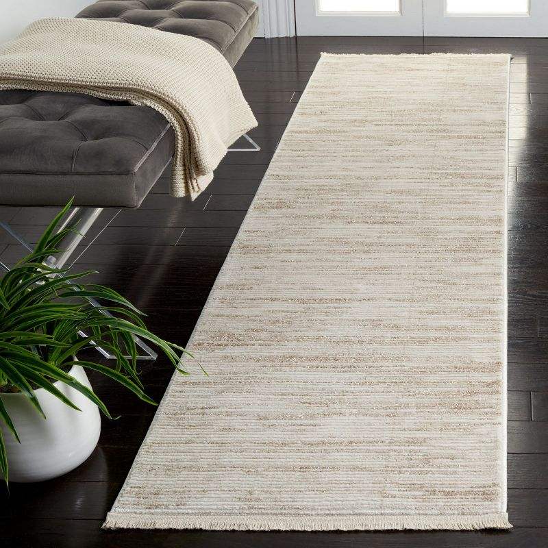 Whisper WHS584 Power Loomed Runner Rug - Ivory/Beige - 2'2"x8' - Safavieh.