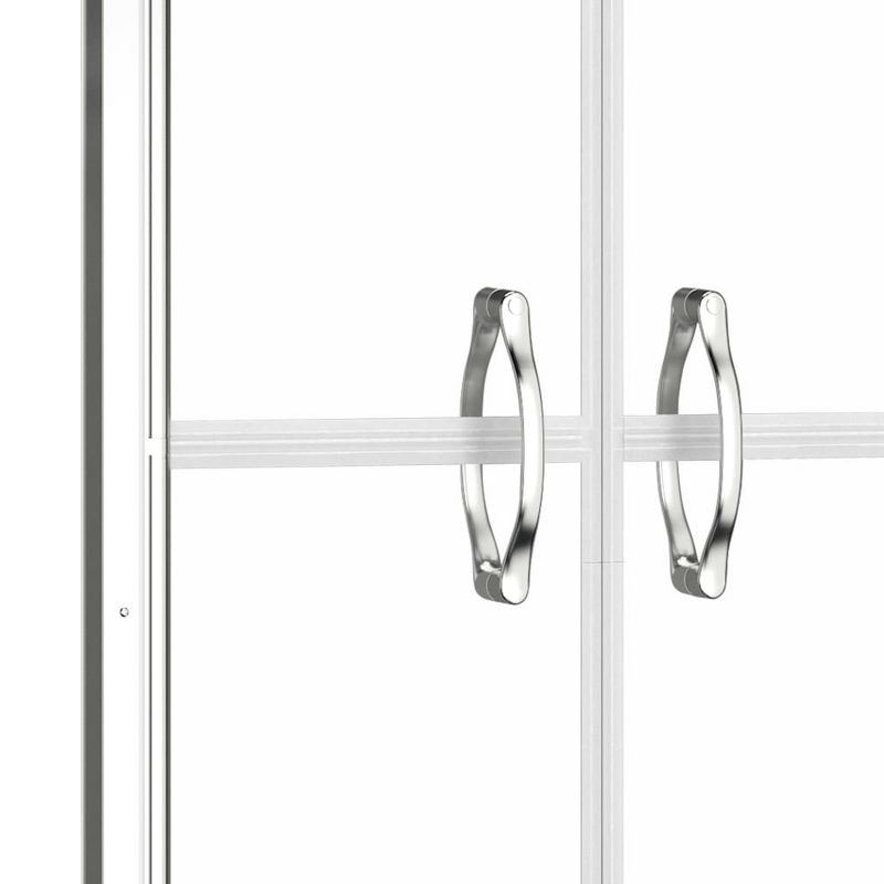vidaXL Shower Door Clear ESG 31.9 in.x74.8 in.