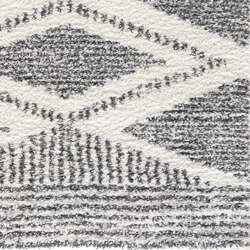 Hauteloom Rectangle Area Rug  Charcoal