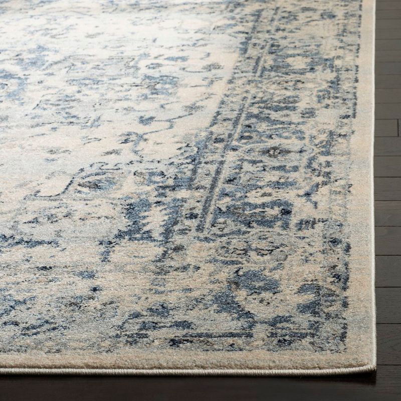 Charleston CHL411 Loomed Indoor Runner Rug - Ivory/Navy - 2'x16' - Safavieh
