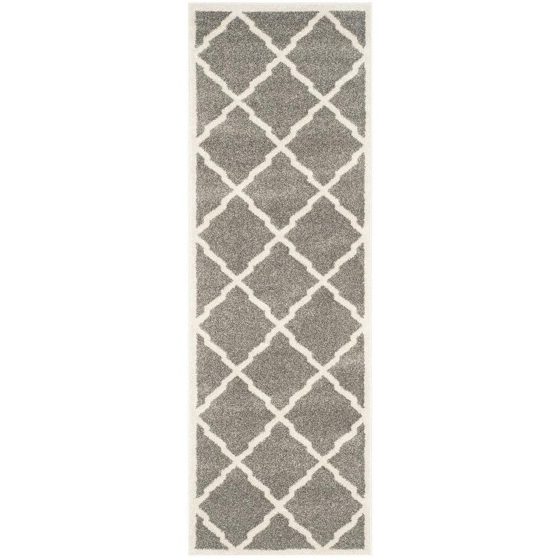 Amherst AMT421 Power Loomed Indoor Runner Rug - Dark Grey/Beige - 2'3"x9' - Safavieh