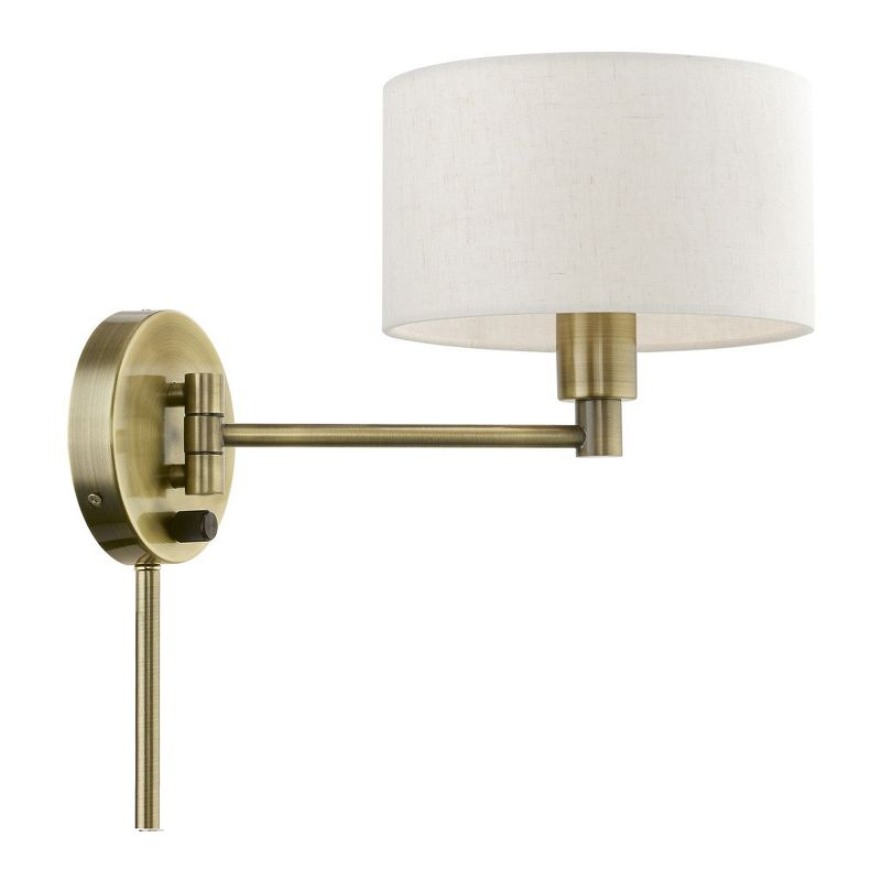 Livex Lighting 1 - Light Wall Light in  Antique Brass