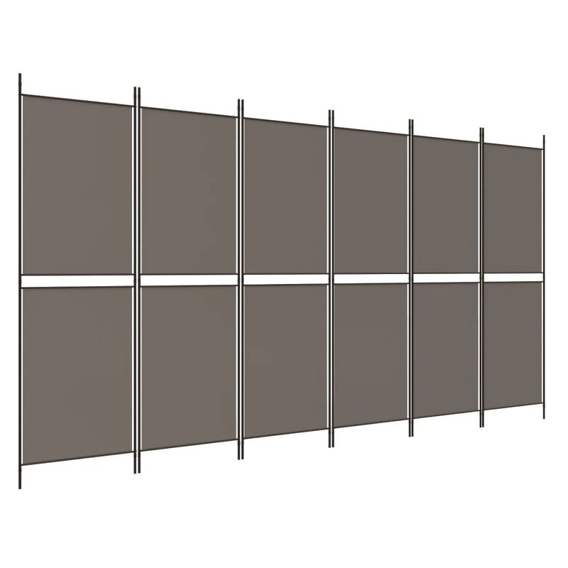 vidaXL 6-Panel Room Divider Anthracite 118.1