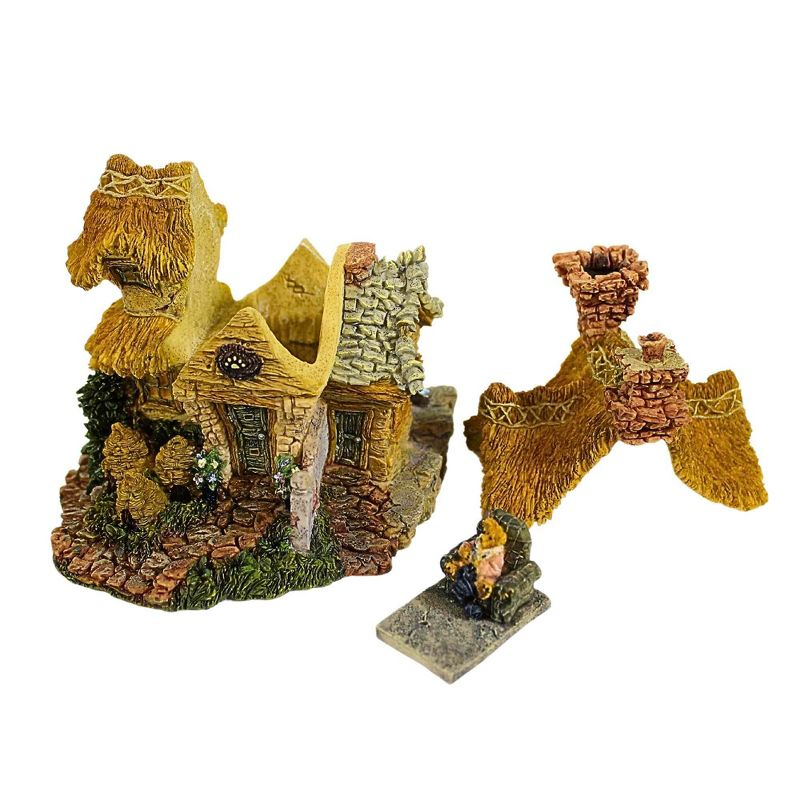 Boyds Bears Resin 5.0 Inch Baileys Cozy Cottage Bearly-Built Villages Animal Figurines