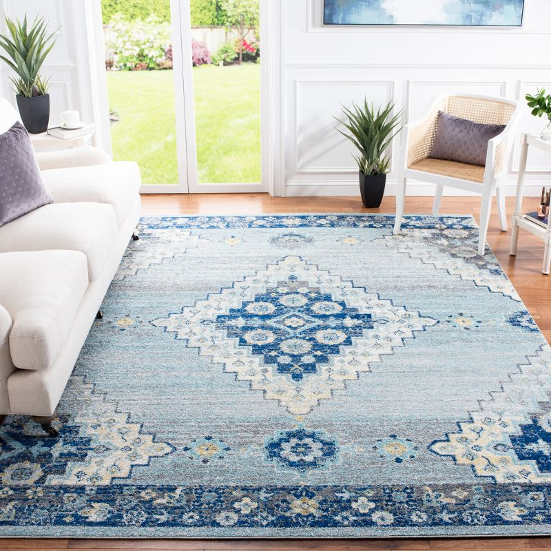 Madison MAD615 Power Loomed Area Rug - Grey/Cream - 6'7"x9'2" - Safavieh.