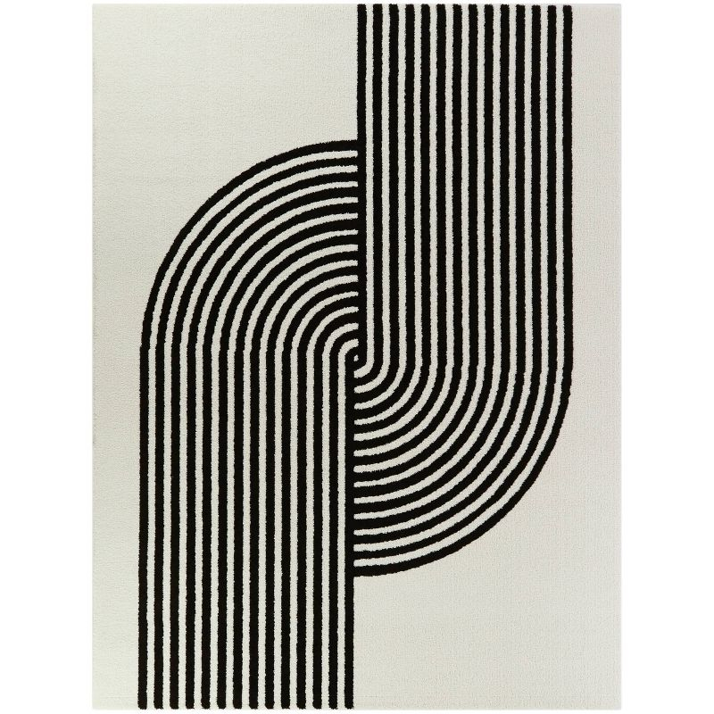 Balta Rugs 7'10"x10' Anscombe Contemporary Stripe Rug White
