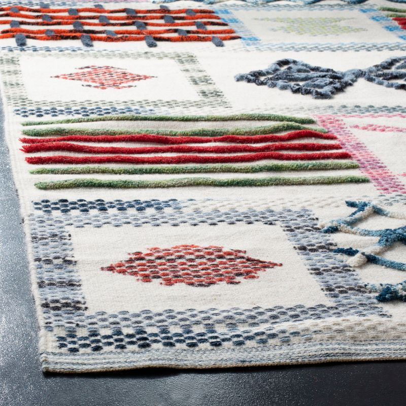 Kenya KNY913 Hand Knotted Rectangle Global Area Rug - Ivory - 6' X 9' - Safavieh.