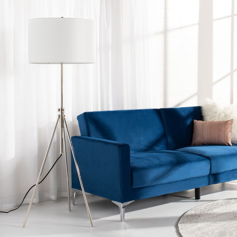 Cipriana Floor Lamp - FLL4007 - Silver/White - Safavieh