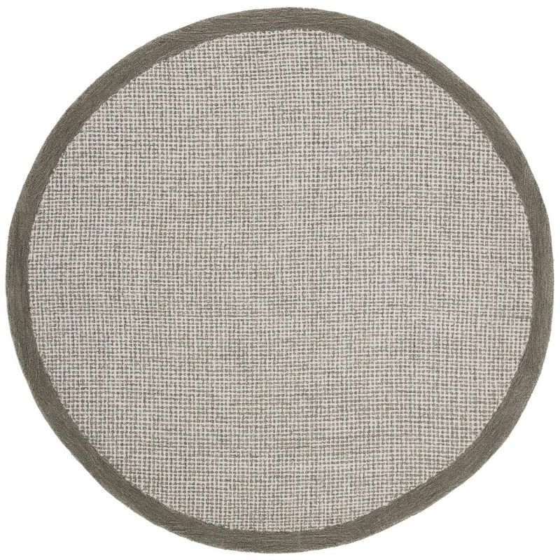 Abstract ABT220 Handmade Indoor Area Rug - Sage/Ivory - 6' Round - Safavieh