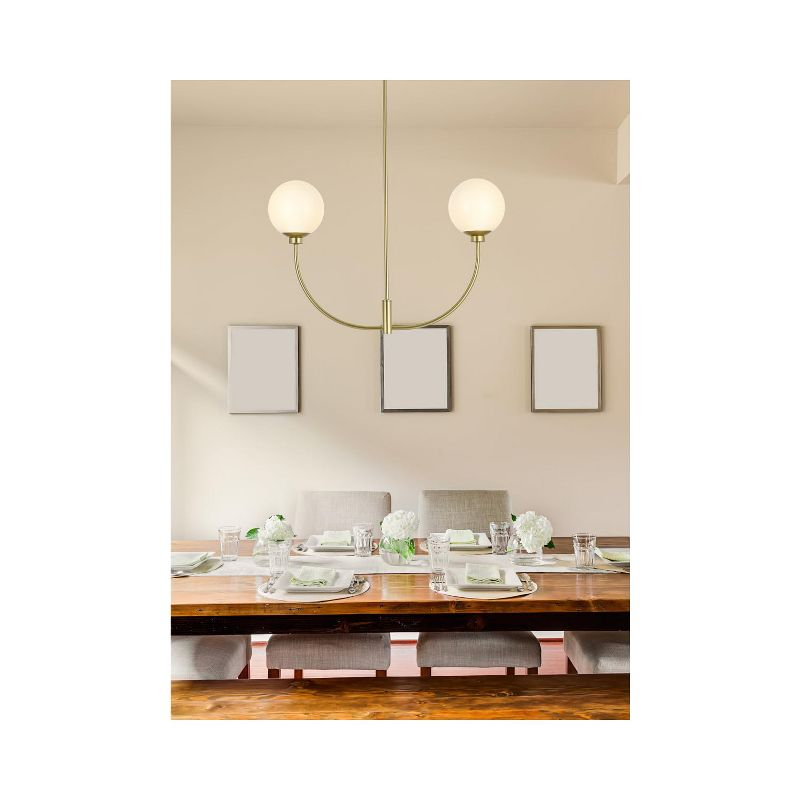 Elegant Lighting Nyomi 36-Inch Chrome Chandelier with Sleek Form