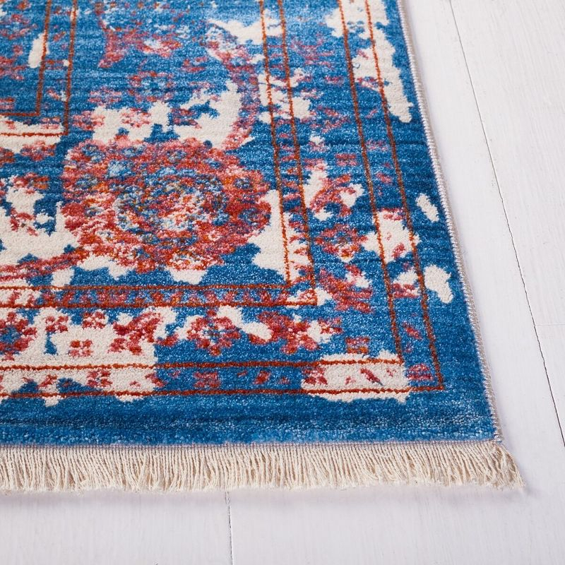 Vintage Persian VTP409 Power Loomed Indoor Area Rug - Turquoise/Multi - 4'x6' - Safavieh.