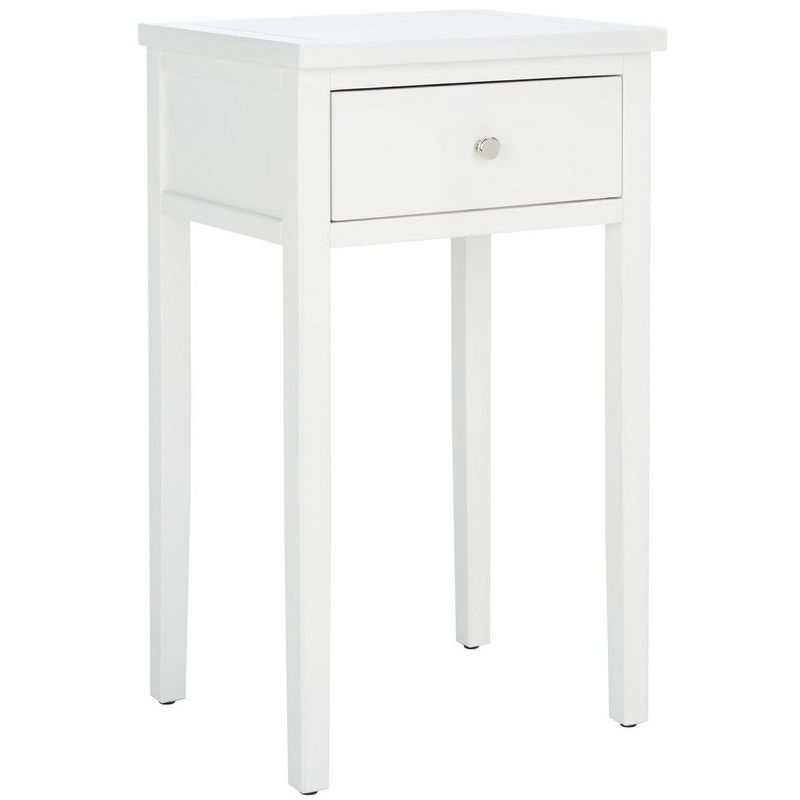Abel Nightstand with Storage Drawers - White - Safavieh.
