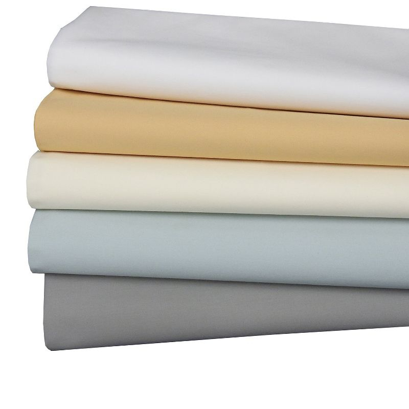 Egyptian Linens Oversized Percale Flat Sheet Made in Egypt White Twin/Twin XL