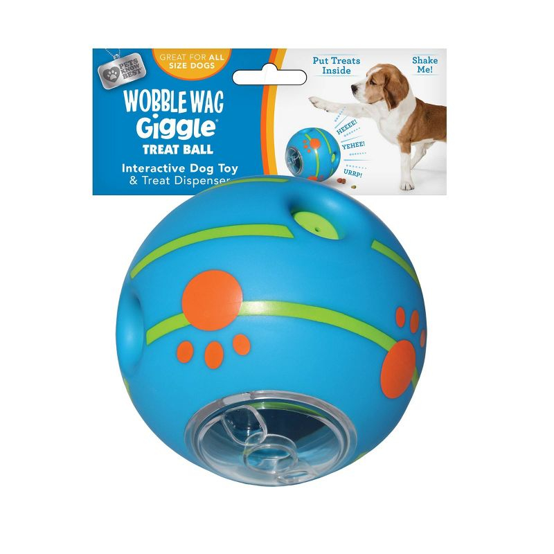 Pets Know Best Wobble Wag Giggle Dog Treat Dispenser Ball Toy
