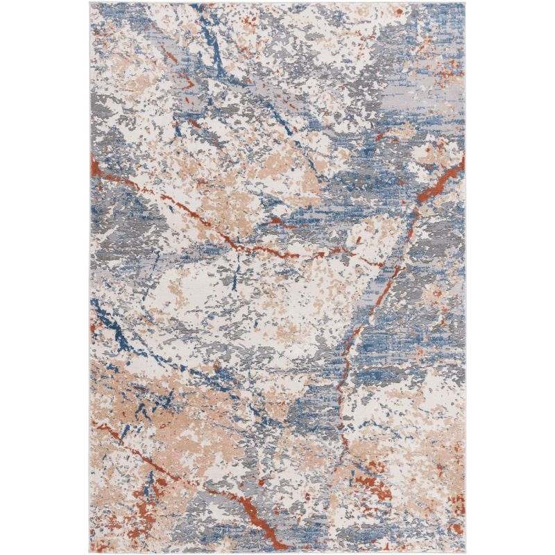 Eternal ETL230 Power Loomed Indoor Area Rug - Grey/Blue Gold - 5'3"x7'6" - Safavieh