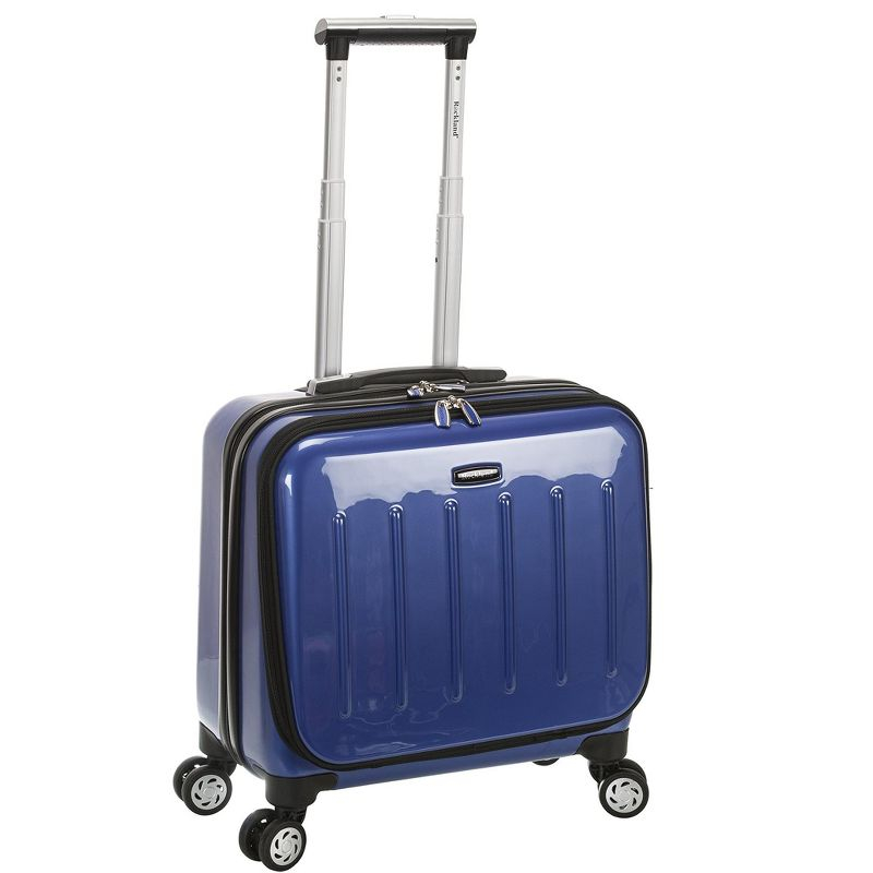 Rockland Revolution Hardside Rolling Computer Case Blue Carry-On 17-Inch