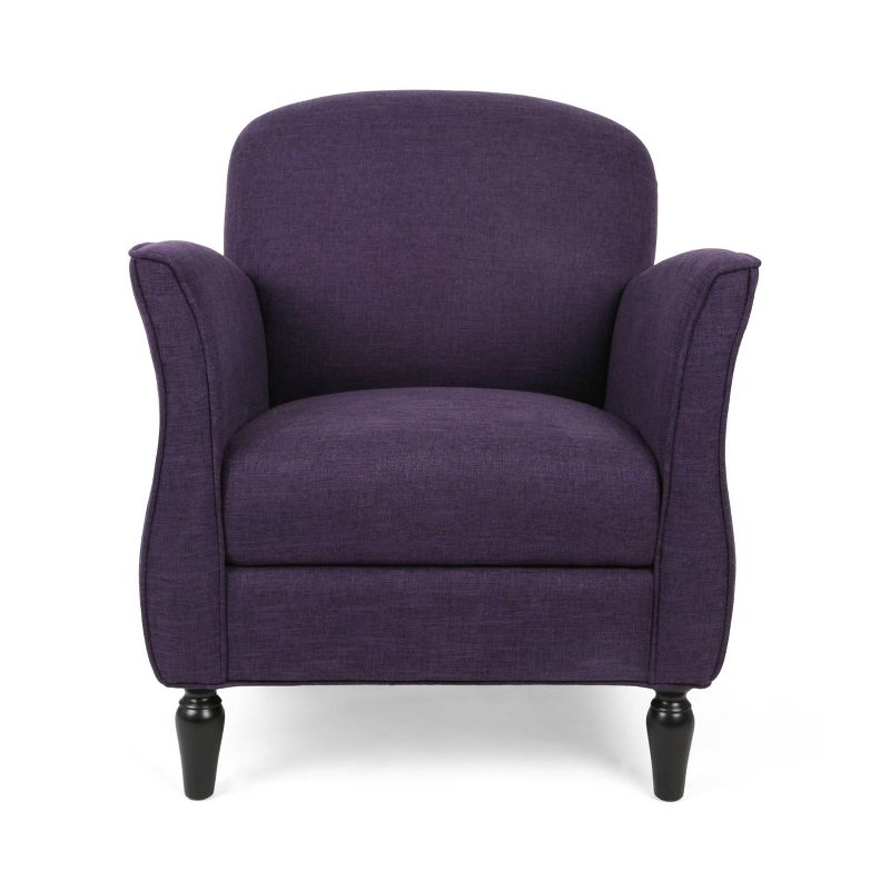Swainson Traditional Tweed Armchair Purple - Christopher Knight Home: Upholstered Polyester, Hardwood Frame
