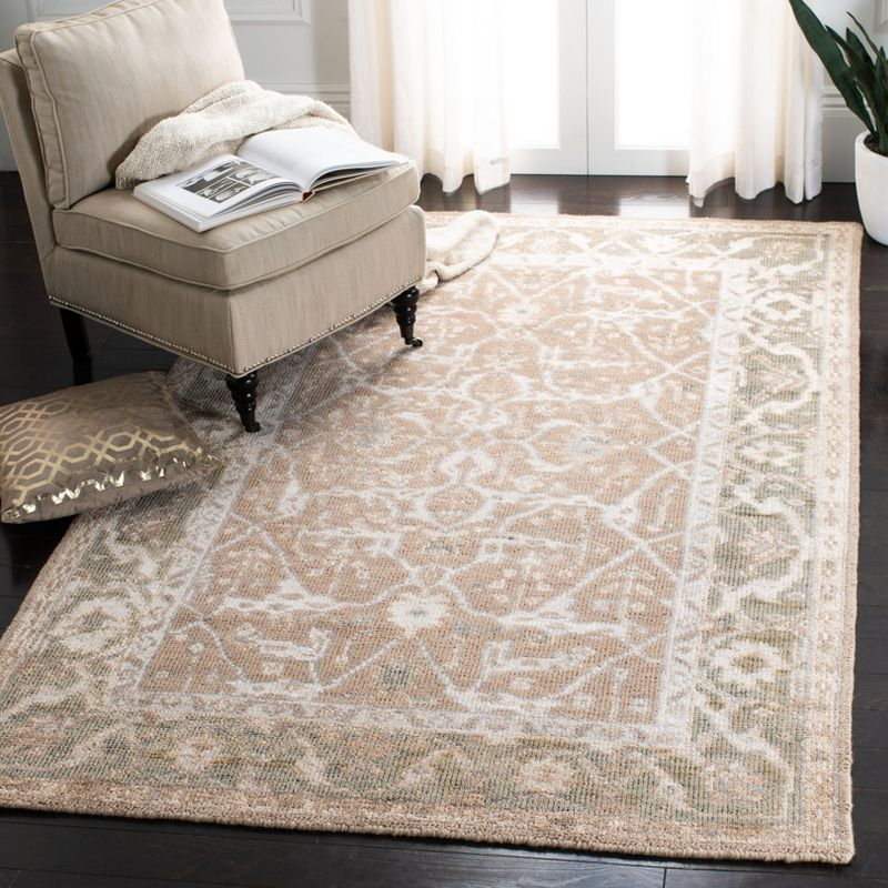 Maharaja MHJ256 Hand Knotted Area Rug - Putty/Grey - 8'x10' - Safavieh.