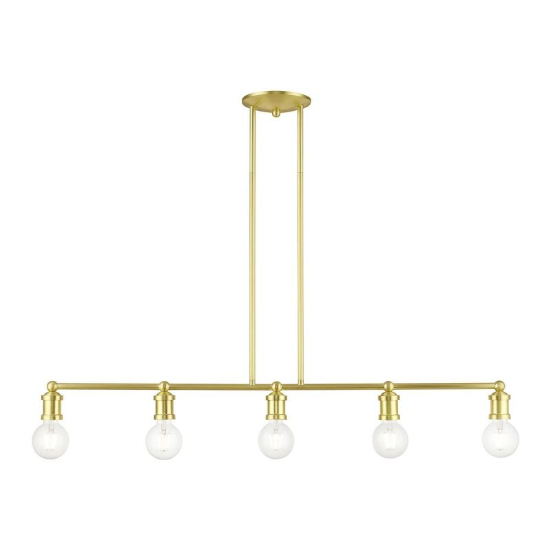Livex Lighting Lansdale 5 - Light Chandelier in  Satin Brass