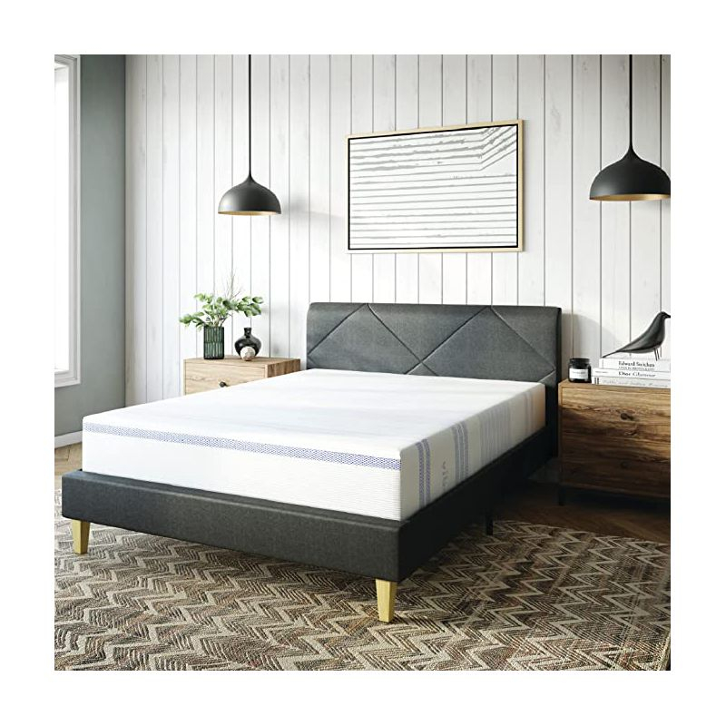 Vibe Gel Memory Foam 12-Inch Mattress | CertiPUR-US Certified | Bed-in-a-Box, Twin, White