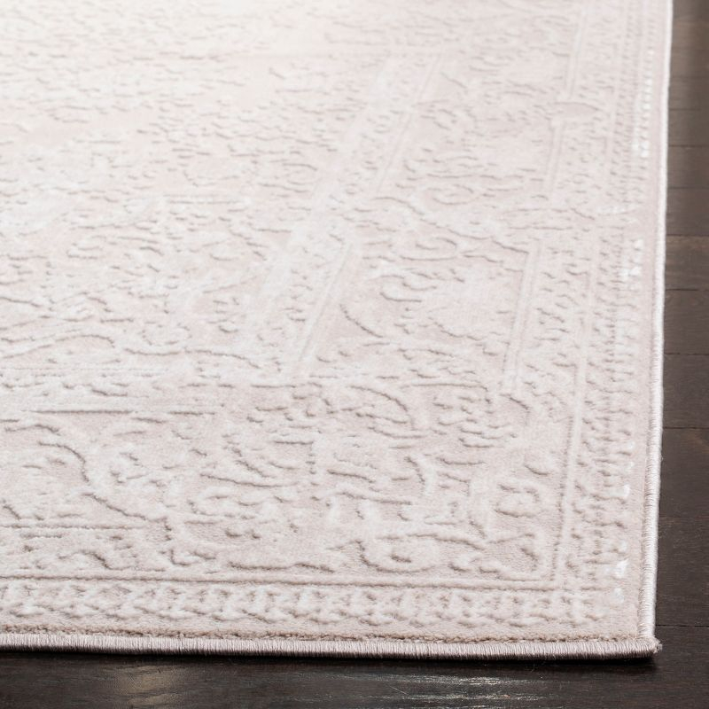 Reflection RFT664 Power Loomed Indoor Area Rug - 6'7"x6'7" - Creme/Ivory - Safavieh