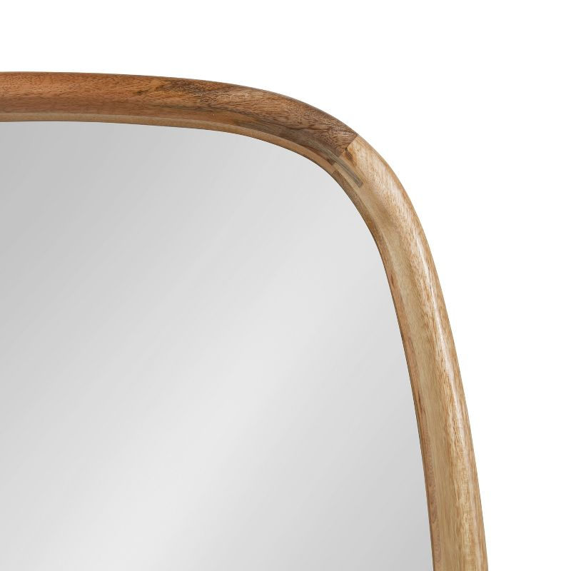 Kate and Laurel Prema Framed Wall Mirror, 26x26, Natural