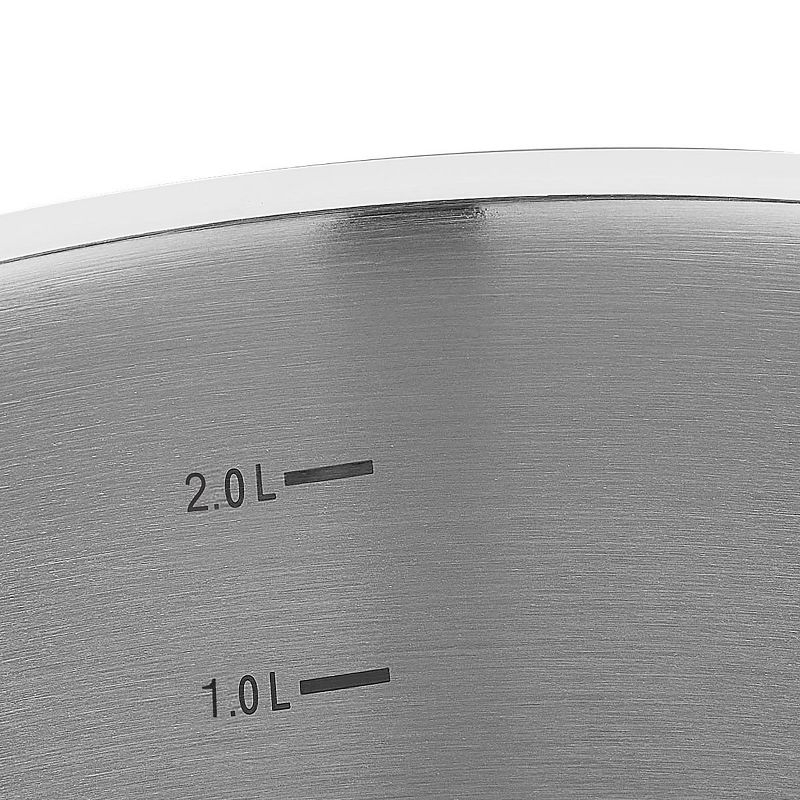 Korkmaz Proline Professional Series 4.5 Liter Stainless Steel Low Casserole with Lid in Silver