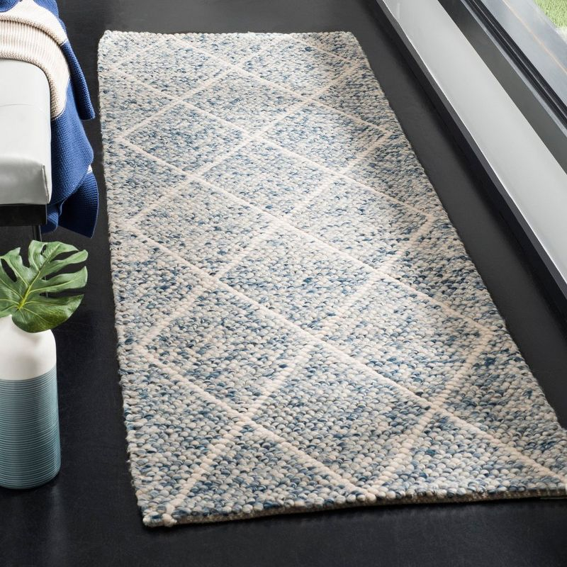 Natura NAT712 Hand Woven Indoor Runner Rug - Ivory/Blue - 2'3"x8' - Safavieh.