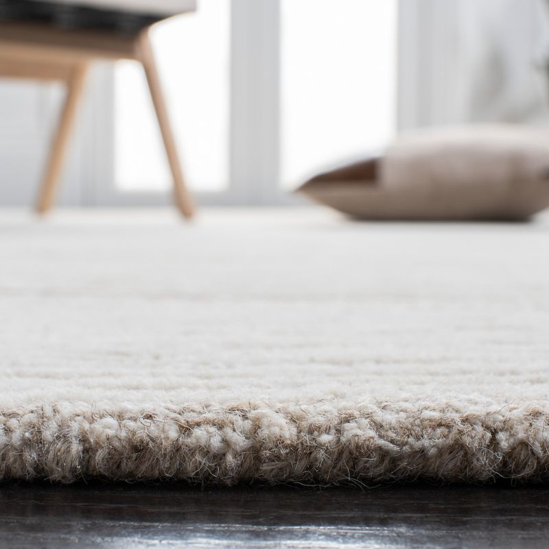 Metro MET995 Hand Tufted Indoor Area Rug - Natural/Ivory - 6'x6' - Safavieh