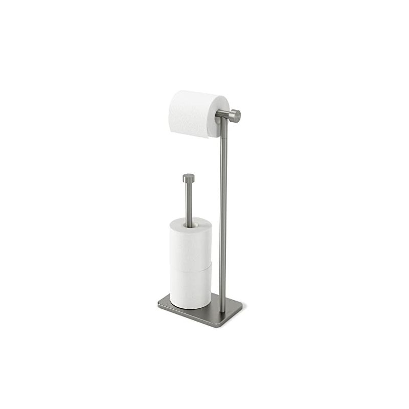 Umbra Cappa Toilet Paper Holder & Reserve, Nickel