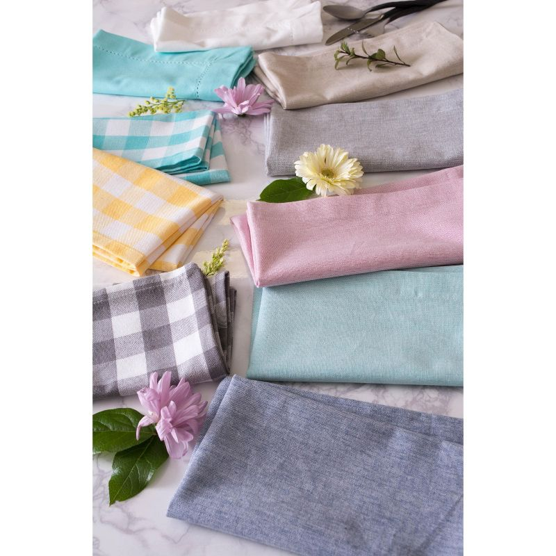 Design Imports  Chambray Napkin Set 6 Piece, Blue, 20X20"