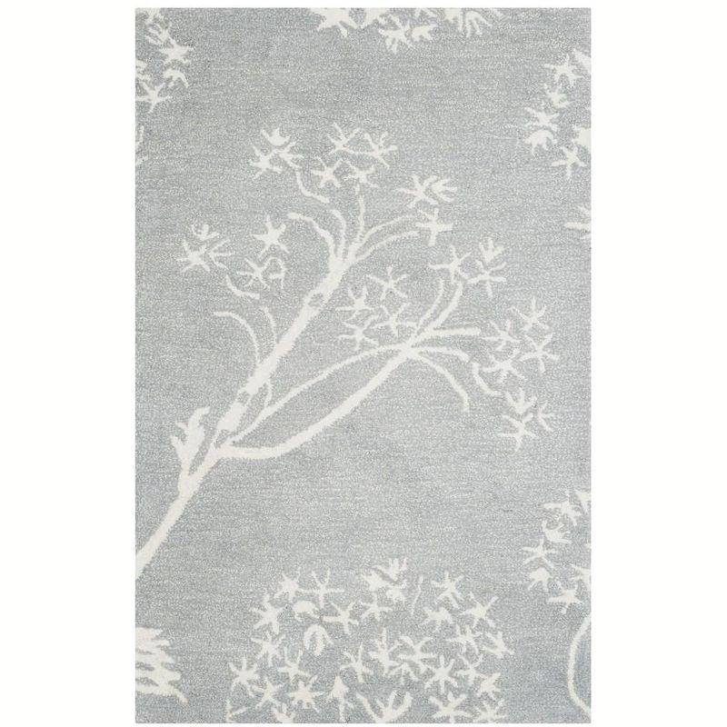 Bella BEL131 Hand Tufted Accent Rug - Light Blue/Ivory - 2'6"x4' - Safavieh.