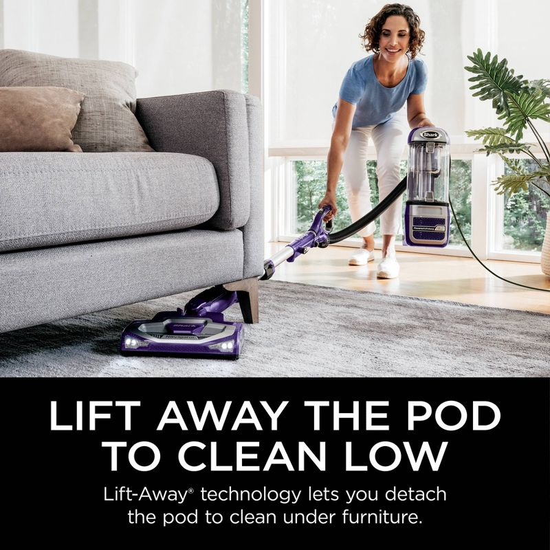 Shark Navigator Powered Lift-Away Upright Vacuum - NV586: HEPA Filter, Pet Hair, Swivel Head, Multi-Surface, 25' Cord
