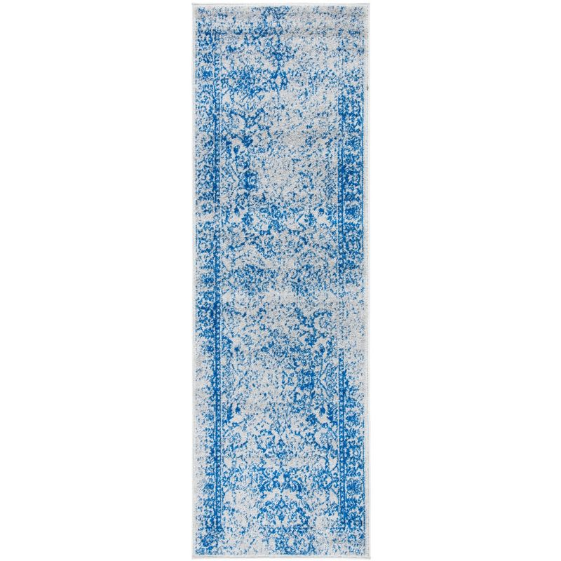 Adirondack ADR109 Machine Made Indoor Runner - Grey/Blue - 2'-6"x18' - Safavieh