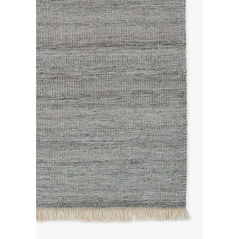 Momeni 8'x10' Cove Solid Performance Handwoven Indoor/Outdoor Area Rug Silver: Abstract Rectangle, Low Pile, Recycled PET