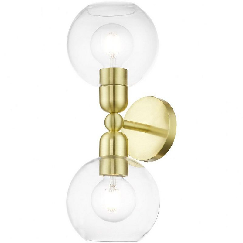 Livex Lighting Downtown 2 - Light Vanity in  Satin Brass