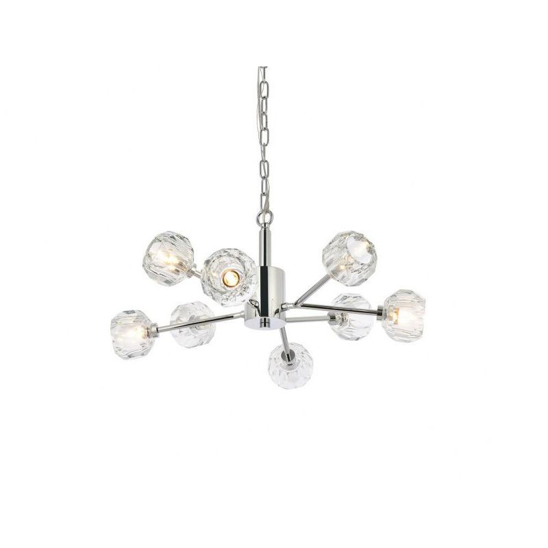 Elegant Lighting Graham 8 - Light Pendant in  Chrome