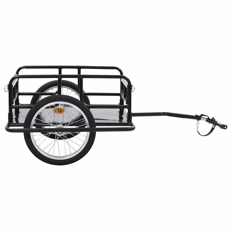 VidaXL Bike Trailer 51.2"x28.7"x19.1" Steel Black