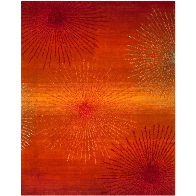 Soho SOH712 Hand Tufted Area Rug - Rust/Multi - 7'6"x9'6" - Safavieh.