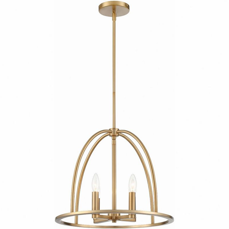 Crystorama Lighting Abbott 4 - Light Chandelier in  Vibrant Gold