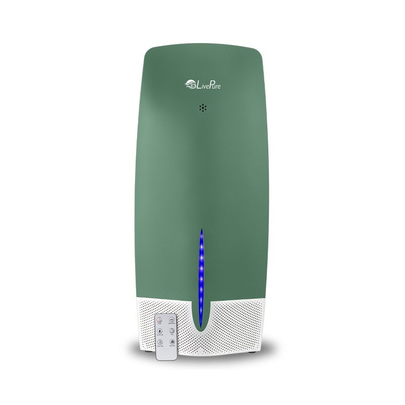 LivePure True HEPA Air Purifier w/Granular Carbon Insert, LP470THP-OVG, Olive Green