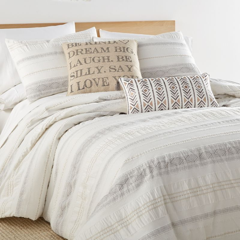 Pickford King/Cal King Comforter Set - Taupe, Grey & Cream - Levtex Home