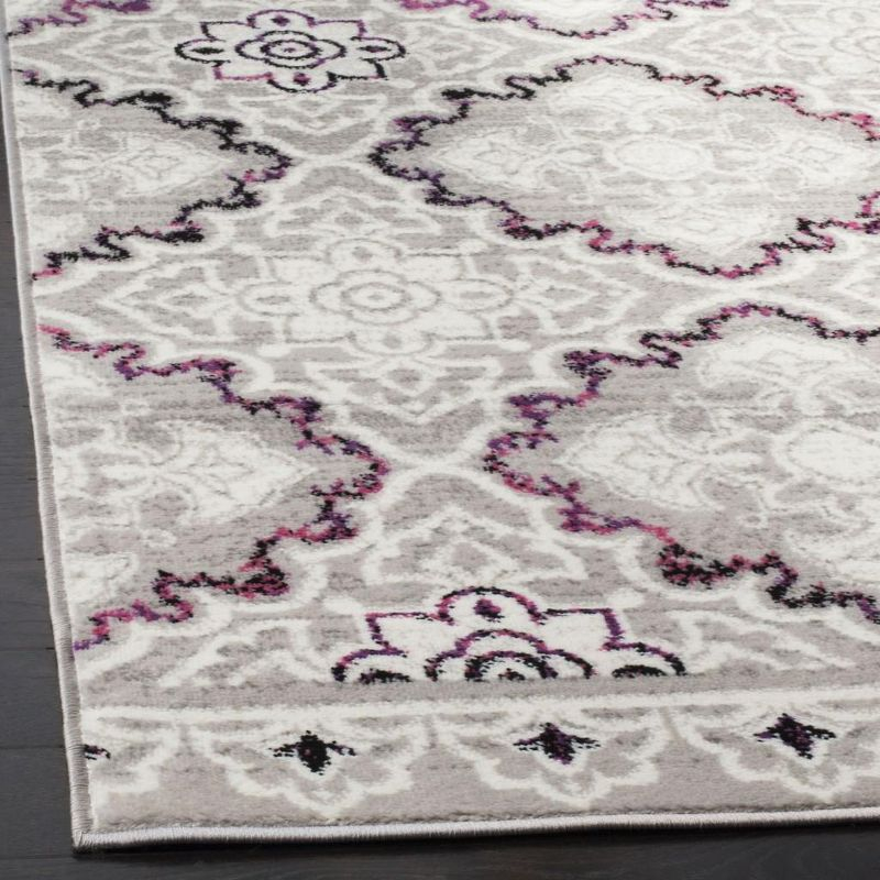 Skyler SKY199 Power Loomed Indoor Area Rug - Grey/Pink - 5'1"x7'6" - Safavieh.